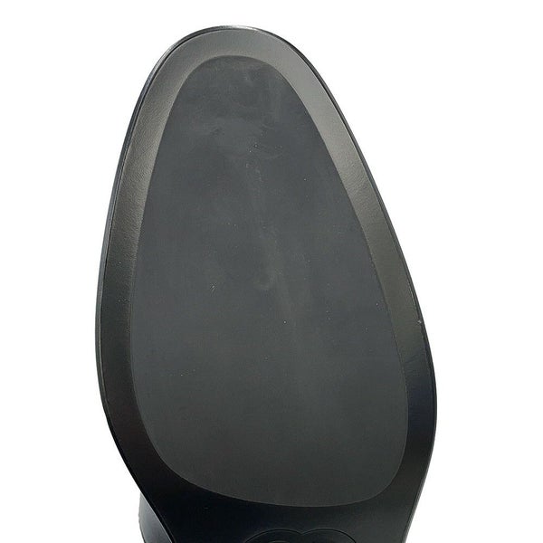 シャネル ショートブーツ ココマーク チェーン レザー レディースサイズ36 1/2C G39170 CHANEL 靴 黒