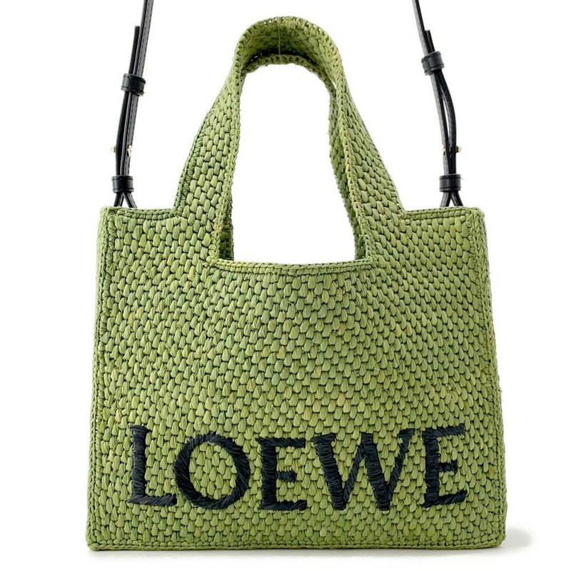 ロエベ ハンドバッグ フォント トート スモール ラフィア A685B59X01 LOEWE 2way かごバッグ