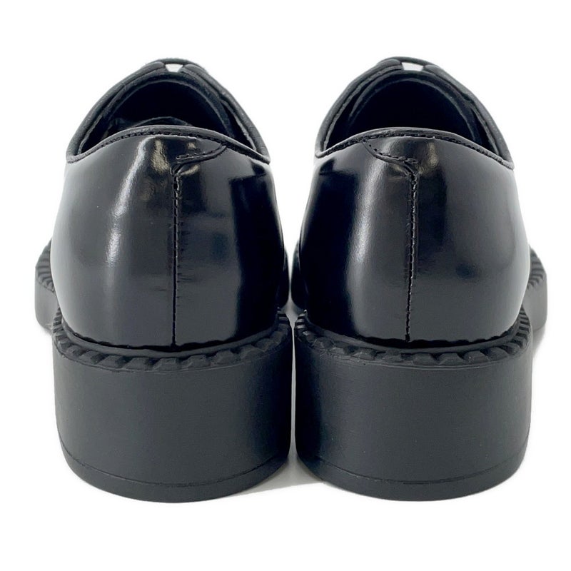 プラダ ドレスシューズ ブラッシュドレザー レディースサイズ37 1E877M PRADA 靴 黒