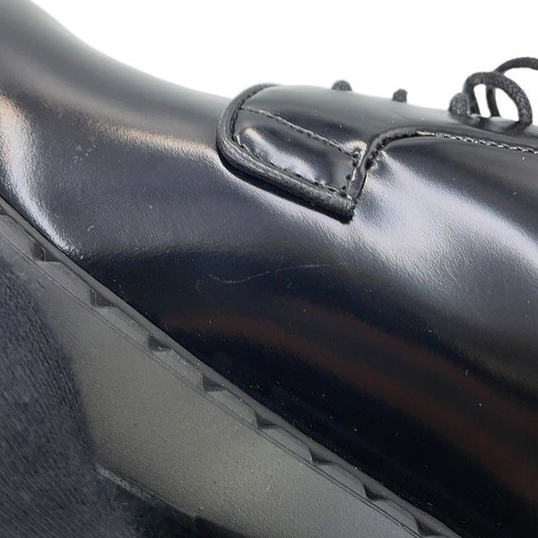 プラダ ドレスシューズ ブラッシュドレザー レディースサイズ37 1E877M PRADA 靴 黒