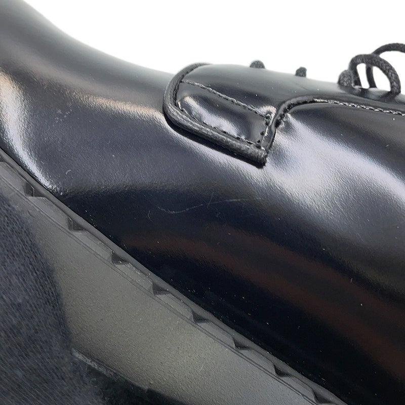 プラダ ドレスシューズ ブラッシュドレザー レディースサイズ37 1E877M PRADA 靴 黒