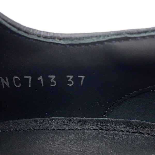プラダ ドレスシューズ ブラッシュドレザー レディースサイズ37 1E877M PRADA 靴 黒