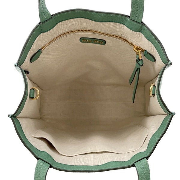 ミュウミュウ トートバッグ マドラス レザー 5BG264 MIUMIU