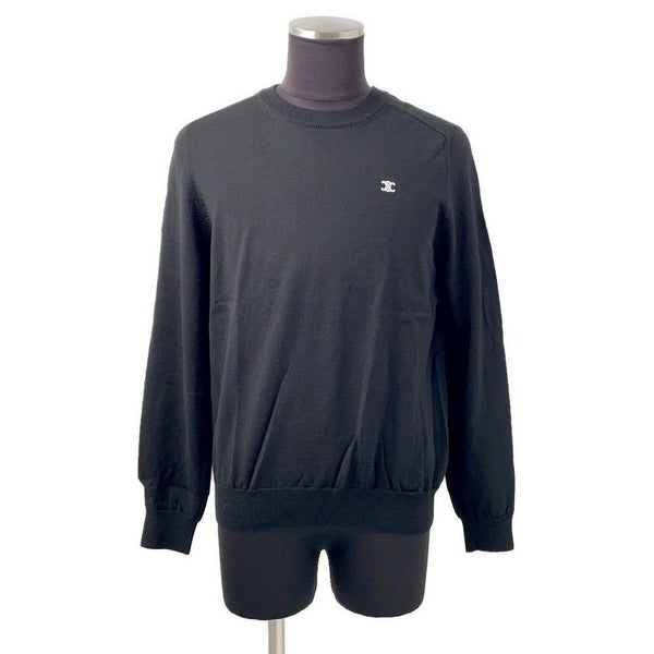 セリーヌ セーター トリオンフ クルーネックセーター メンズサイズL 2AH80322U CELINE トップス 黒