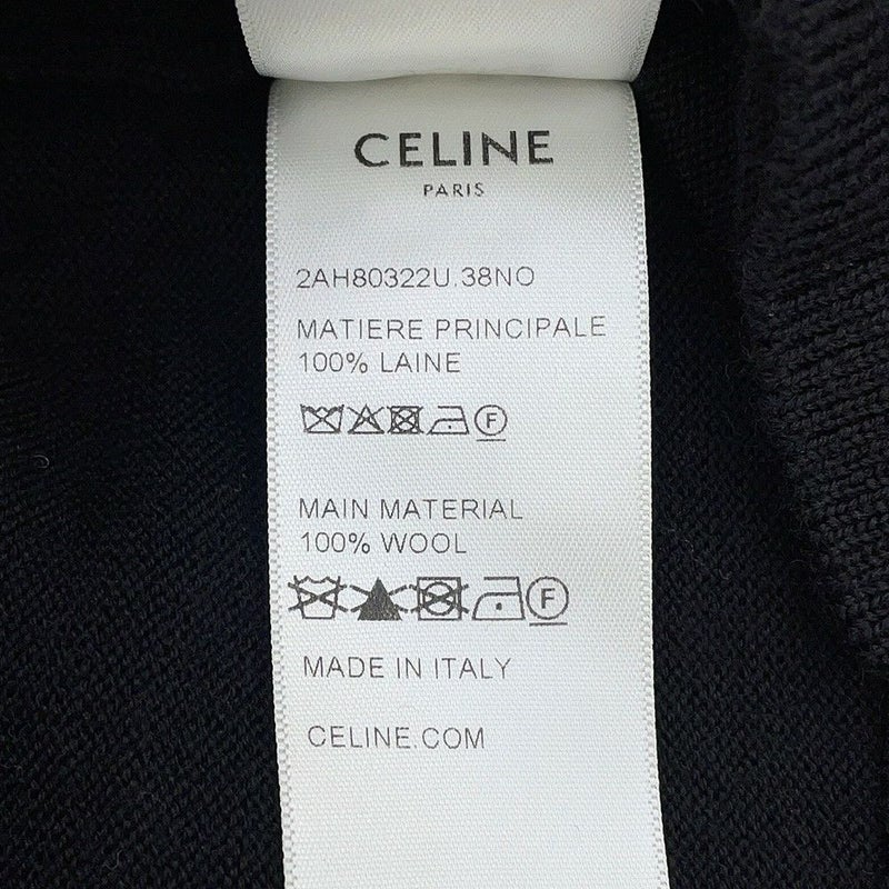 セリーヌ セーター トリオンフ クルーネックセーター メンズサイズL 2AH80322U CELINE トップス 黒