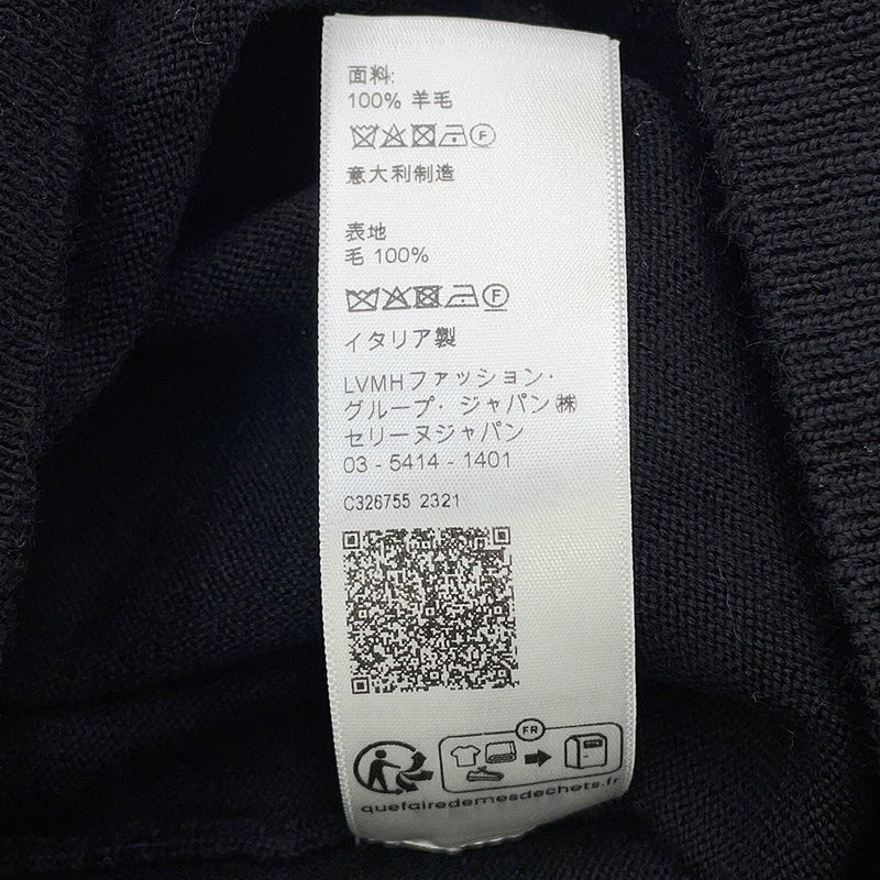 セリーヌ セーター トリオンフ クルーネックセーター メンズサイズL 2AH80322U CELINE トップス 黒