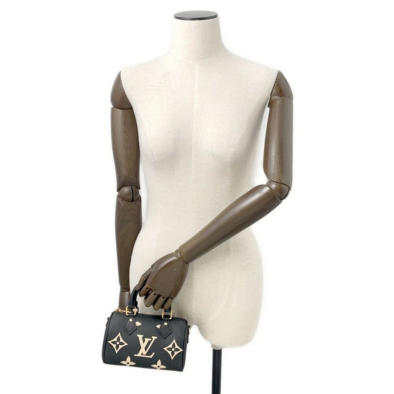 ルイヴィトン ハンドバッグ モノグラム・アンプラント ナノ・スピーディ M81456 ヴィトン バッグ 2way ショルダーバッグ 黒 ブラック