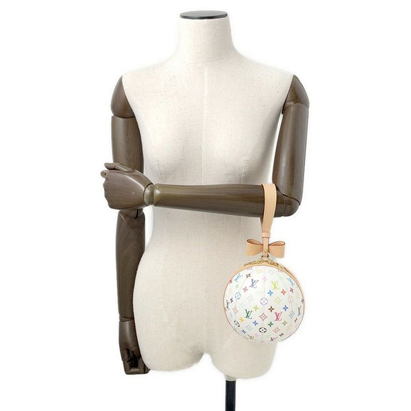 ルイヴィトン ハンドバッグ モノグラム・マルチカラ― LV × TM コロコロ・クラッチ  M13710 LOUIS VUITTON 白