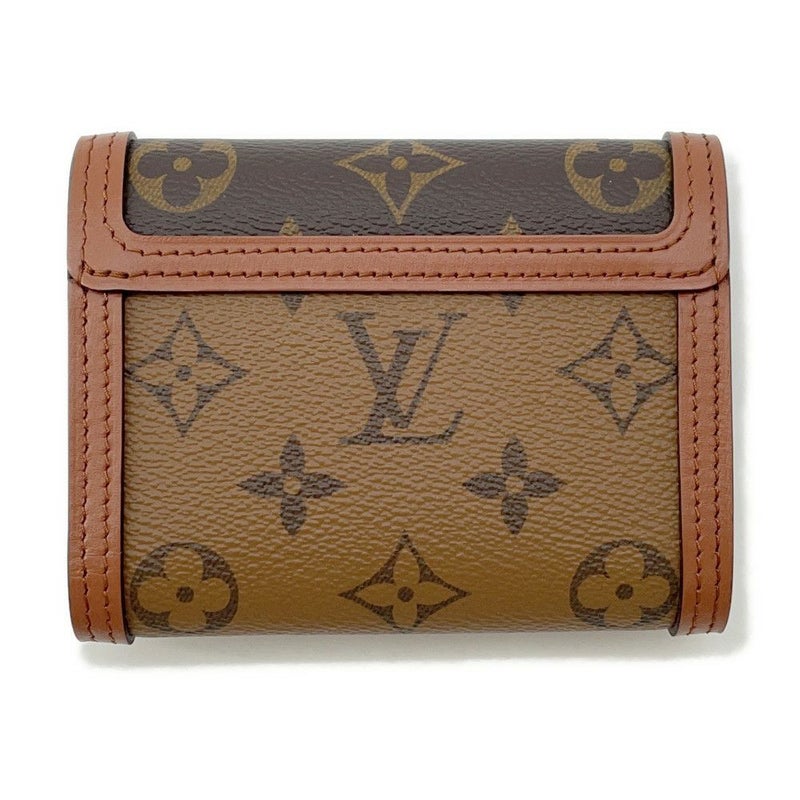 ルイヴィトン 三つ折り財布 モノグラムリバース ポルトフォイユ・ドーフィーヌ コンパクト M68725 LOUIS VUITTON ヴィトン 財布