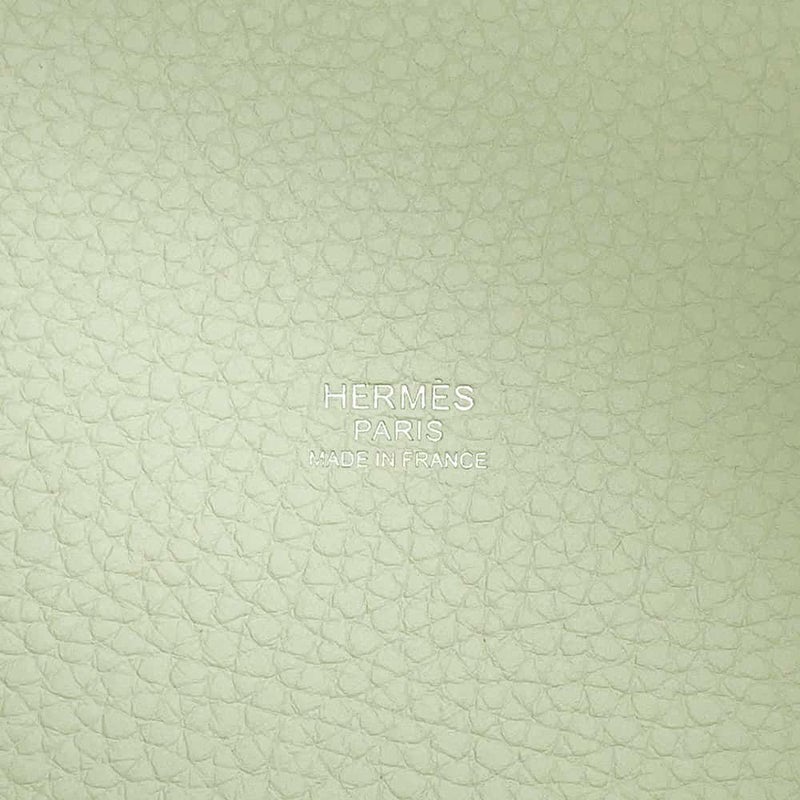 エルメス ピコタンロックPM エクラ グリネヴェ/ヴェールコミック/シルバー金具 トリヨンクレマンス B刻印