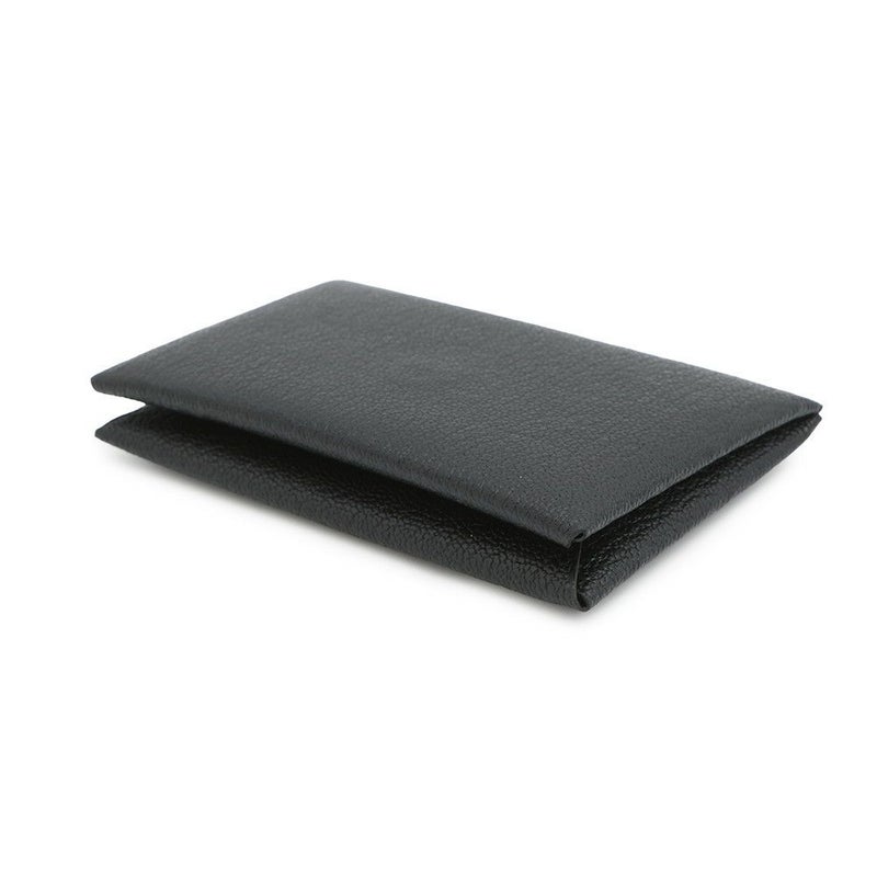 エルメス カードケース カルヴィ ブラック シェブルミゾル K刻印 HERMES 名刺入れ 黒