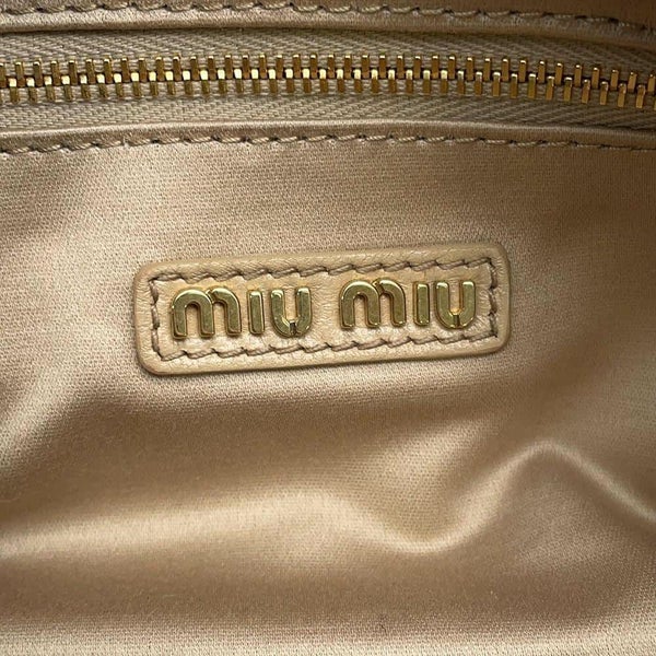 ミュウミュウ ハンドバッグ アルカディ マテラッセレザー レザー 5BB148 Miu Miu バッグ 2wayショルダーバッグ