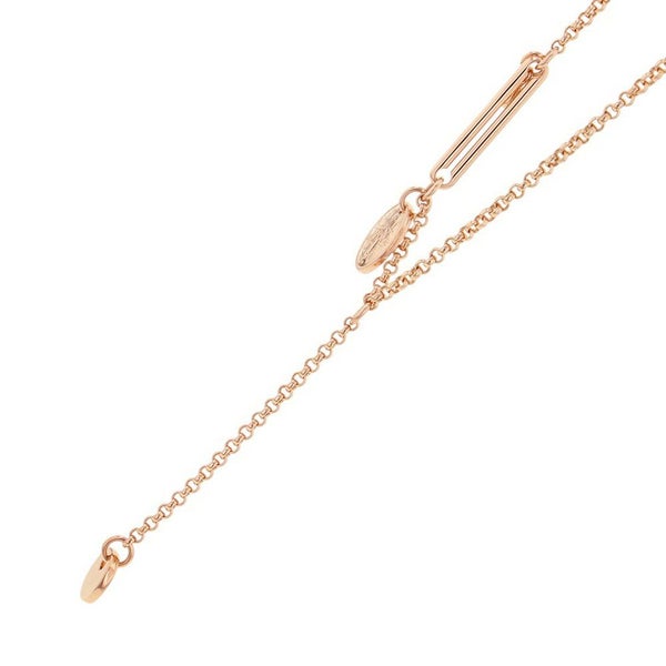 エルメス ネックレス エクスリブリスTPM ダイヤモンド 1P 0.04ct K18PGピンクゴールド HERMES Ex-Libris ペンダント