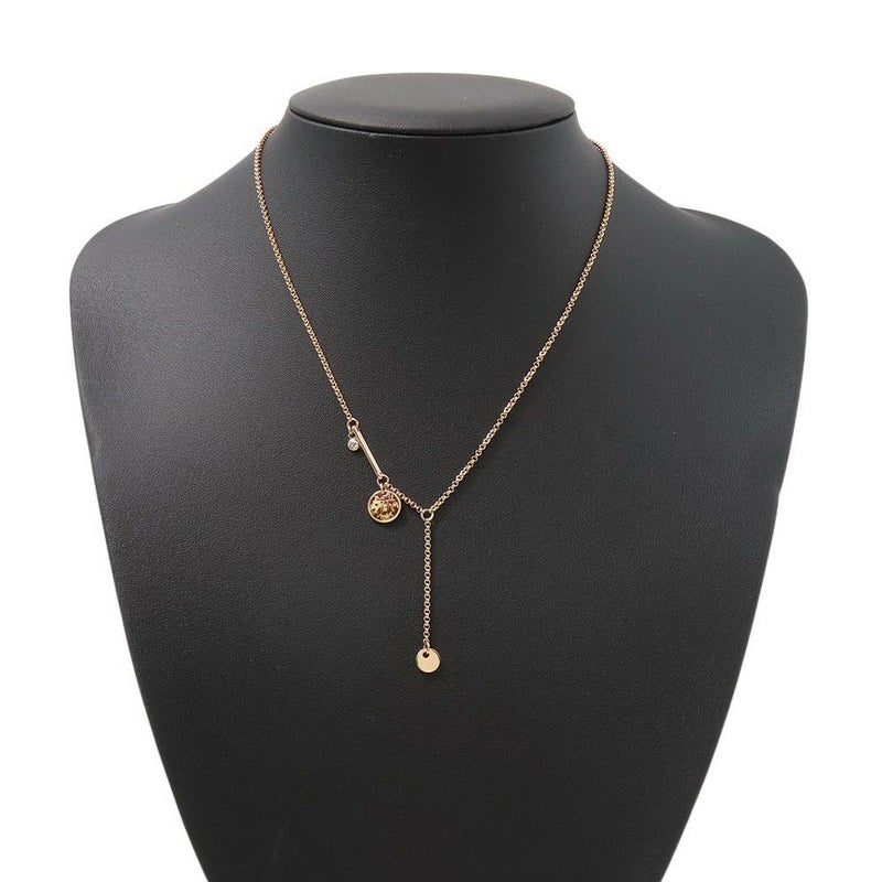 エルメス ネックレス エクスリブリスTPM ダイヤモンド 1P 0.04ct K18PGピンクゴールド HERMES Ex-Libris ペンダント