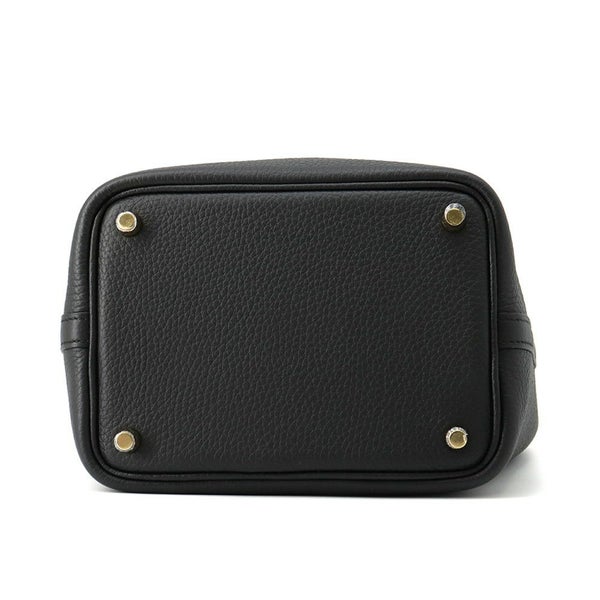 エルメス ハンドバッグ ピコタンロックPM ブラック/ゴールド金具 トリヨンクレマンス K刻印 黒