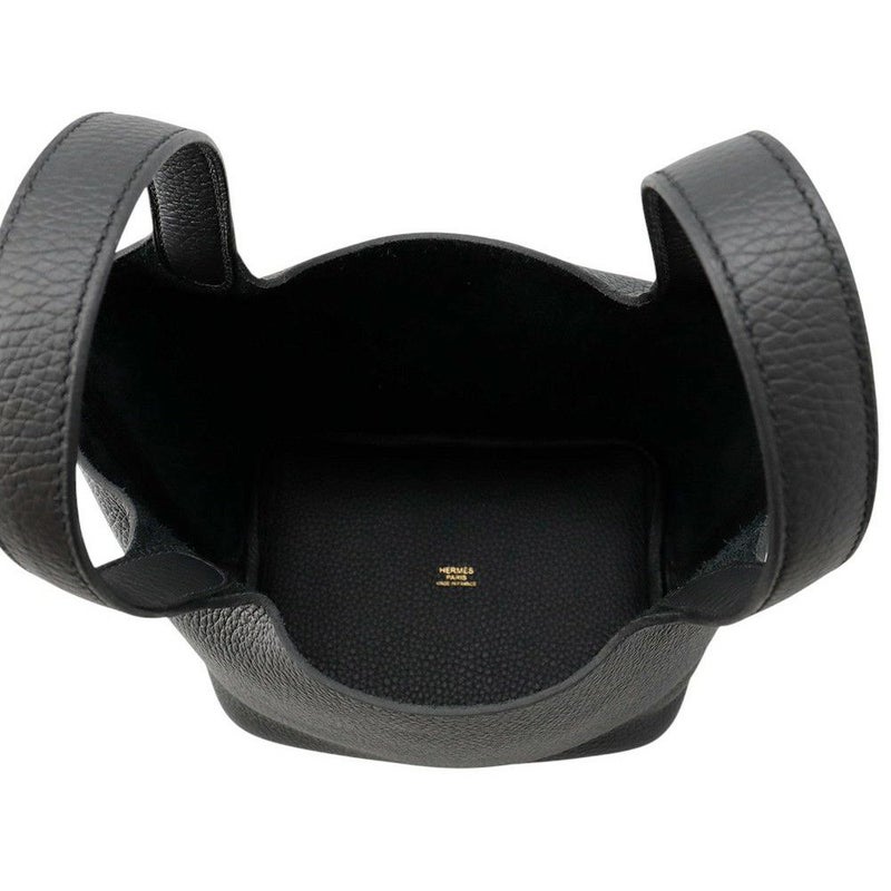 エルメス ハンドバッグ ピコタンロックPM ブラック/ゴールド金具 トリヨンクレマンス K刻印 黒