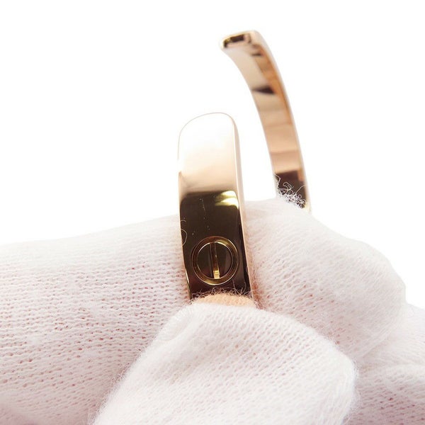 カルティエ ブレスレット ラブブレス オープン クラシックモデル ピンクサファイア 1P K18PGピンクゴールド サイズ18 B6030018 バングル