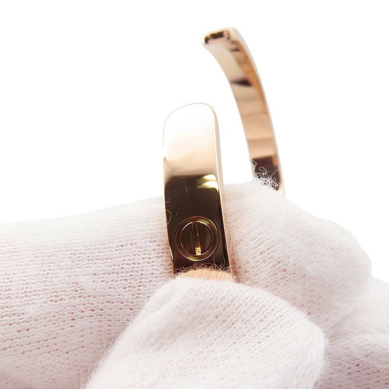 カルティエ ブレスレット ラブブレス オープン クラシックモデル ピンクサファイア 1P K18PGピンクゴールド サイズ18 B6030018 バングル