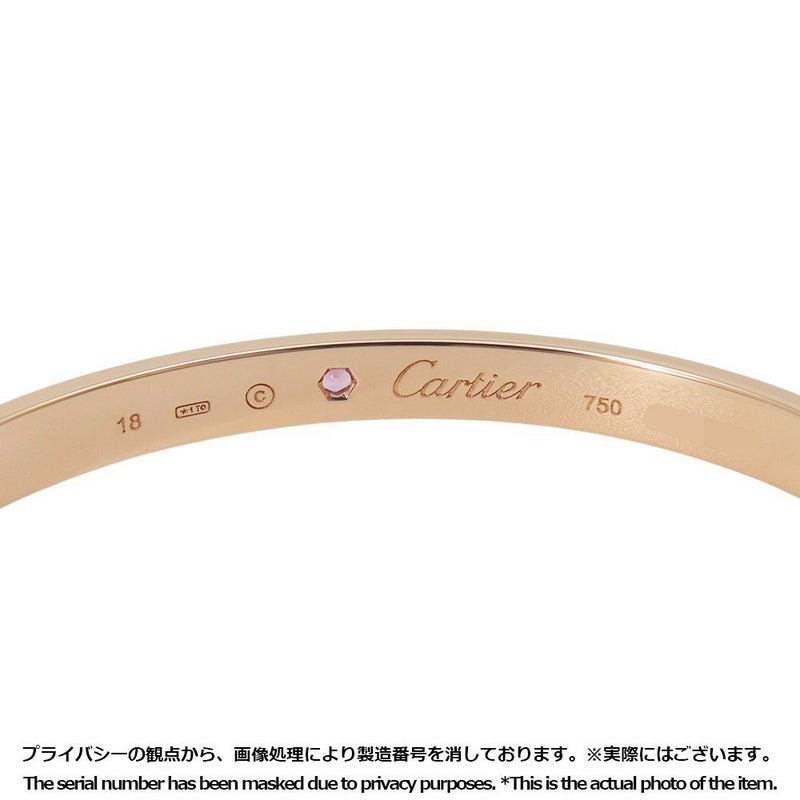 カルティエ ブレスレット ラブブレス オープン クラシックモデル ピンクサファイア 1P K18PGピンクゴールド サイズ18 B6030018 バングル
