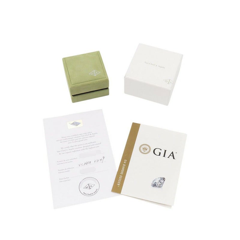 ヴァンクリーフ&アーペル リング イコーヌ ダイヤモンド 中石0.31ct Pt950プラチナ サイズ49 VCARG33100 GIA鑑定書付き 指輪