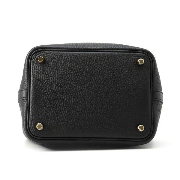 エルメス ハンドバッグ ピコタンロックPM ブラック/ゴールド金具 トリヨンクレマンス W刻印 黒