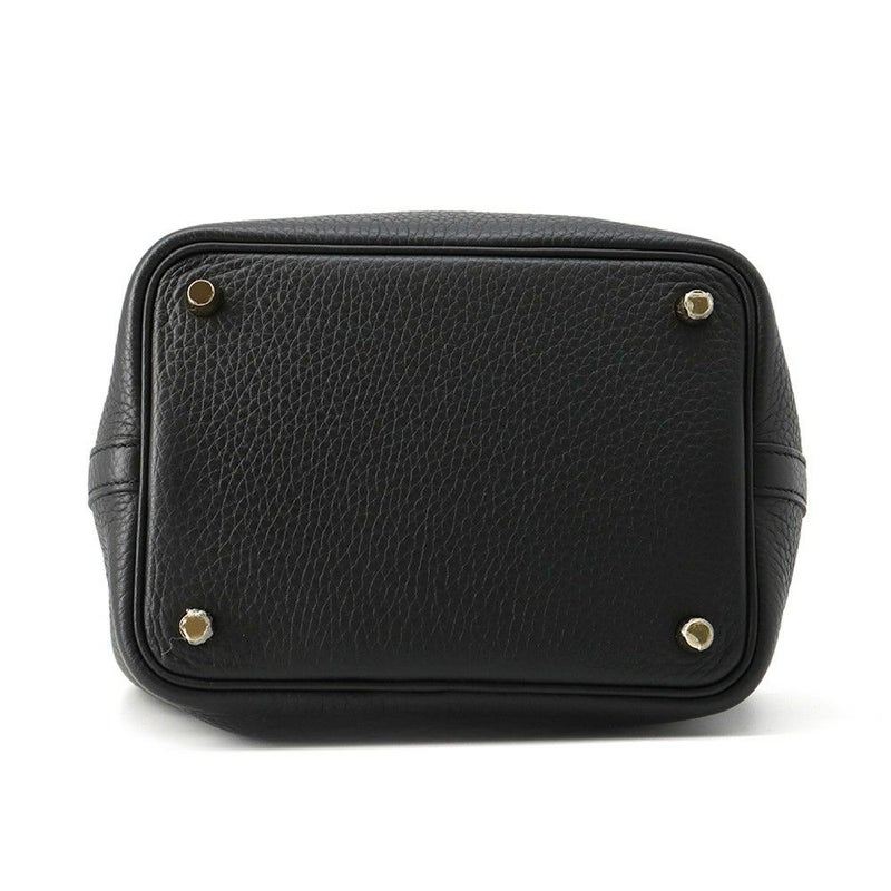 エルメス ハンドバッグ ピコタンロックPM ブラック/ゴールド金具 トリヨンクレマンス W刻印 黒