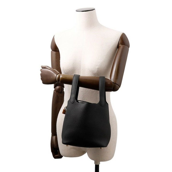 エルメス ハンドバッグ ピコタンロックPM ブラック/ゴールド金具 トリヨンクレマンス W刻印 黒