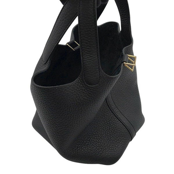 エルメス ハンドバッグ ピコタンロックPM ブラック/ゴールド金具 トリヨンクレマンス W刻印 黒