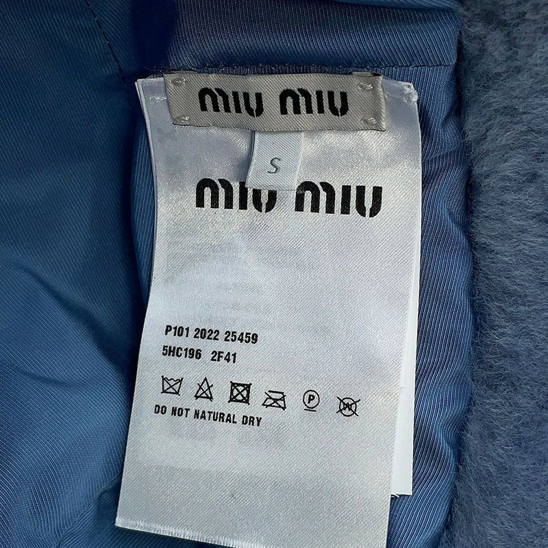 ミュウミュウ ハット 起毛 バケットハット サイズS 5HC196 MIUMIU