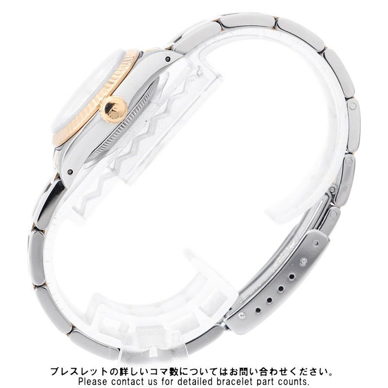 ロレックス オイスターパーペチュアル E番 SS/K18YG ROLEX 腕時計 ホワイト文字盤 ローマン