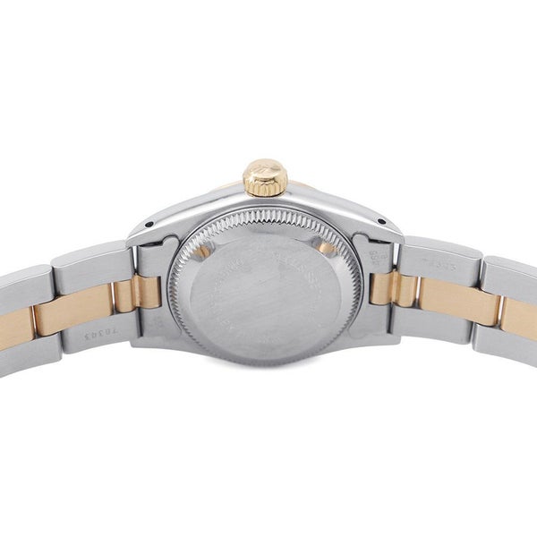 ロレックス オイスターパーペチュアル E番 SS/K18YG ROLEX 腕時計 ホワイト文字盤 ローマン