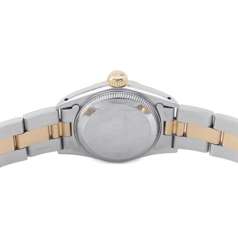 ロレックス オイスターパーペチュアル E番 SS/K18YG ROLEX 腕時計 ホワイト文字盤 ローマン