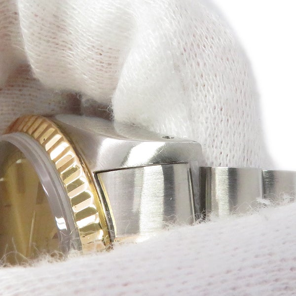 ロレックス デイトジャスト S番 SS/K18YG 16233 ROLEX 腕時計 シャンパン文字盤