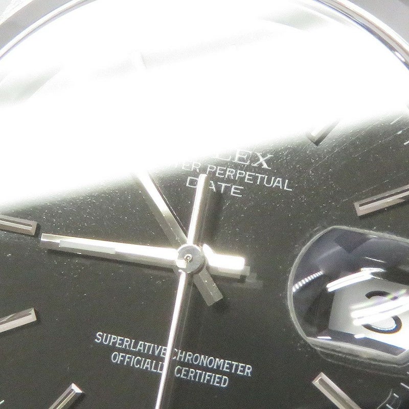ロレックス オイスターパーペチュアル デイト F番 15200 ROLEX 腕時計 黒文字盤