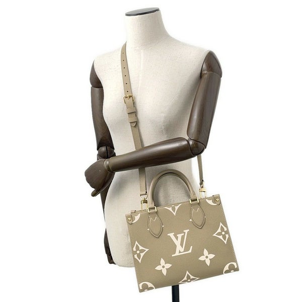 ルイヴィトン ハンドバッグ モノグラム・アンプラント オンザゴー PM M46647 LOUIS VUITTON ヴィトン 2way ショルダー