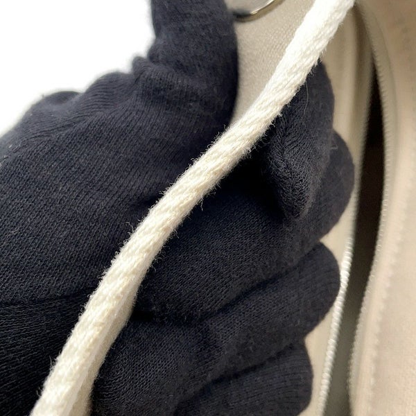 エルメス ポーチ ブリッド・ア・ブラックPM ベージュ/シルバー金具 キャンバス HERMES バッグ 小物入れ