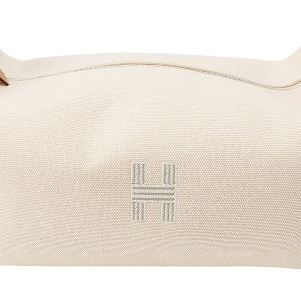 エルメス ポーチ ブリッド・ア・ブラックPM ベージュ/シルバー金具 キャンバス HERMES バッグ 小物入れ