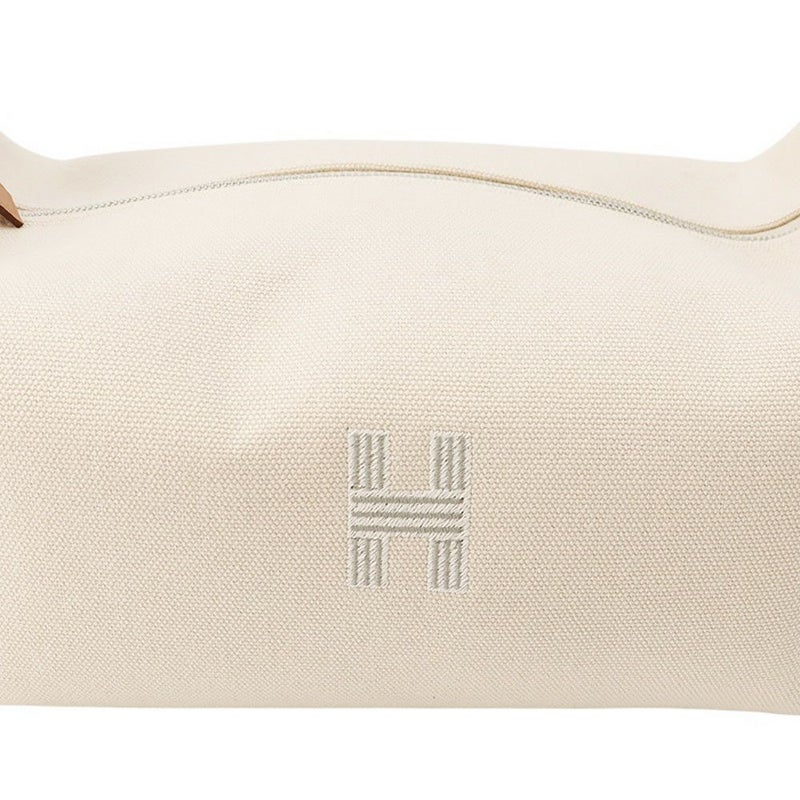 エルメス ポーチ ブリッド・ア・ブラックPM ベージュ/シルバー金具 キャンバス HERMES バッグ 小物入れ