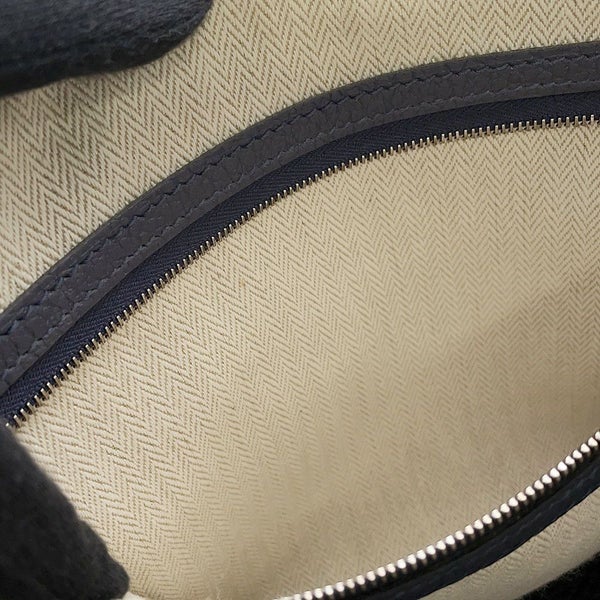 エルメス トートバッグ ガーデンパーティTPM ブルーニュイ/シルバー金具 ネゴンダ D刻印