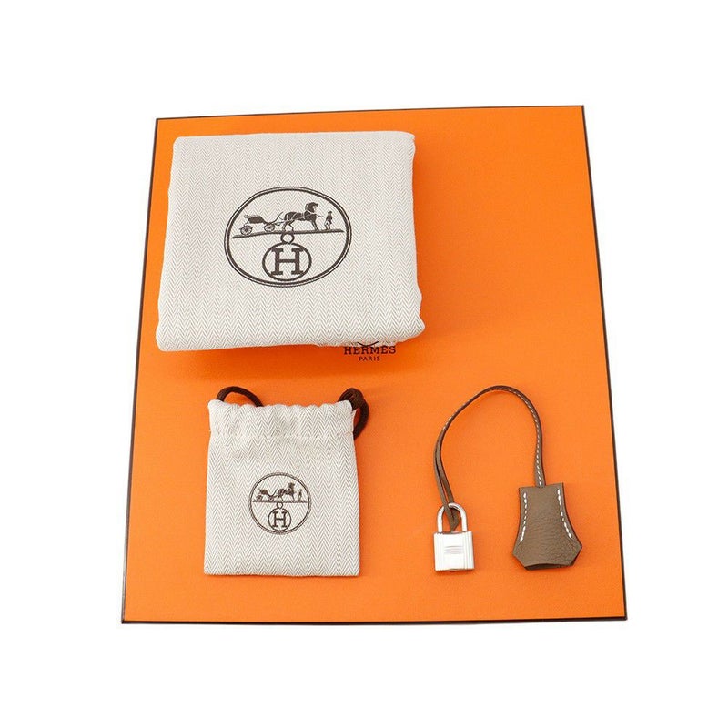 エルメス バーキン25 エトゥープ/シルバー金具 トゴ K刻印 HERMES Birkin ハンドバッグ