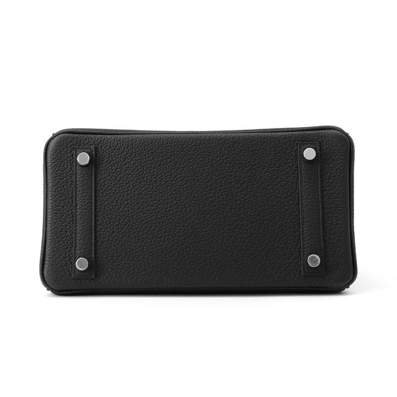 エルメス バーキン25 ブラック/シルバー金具 トゴ K刻印 HERMES Birkin ハンドバッグ 黒