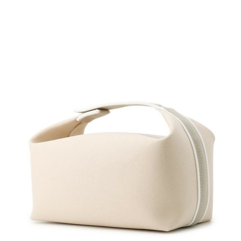 エルメス ポーチ ブリッド・ア・ブラックGM ベージュ/シルバー金具 キャンバス HERMES バッグ 小物入れ