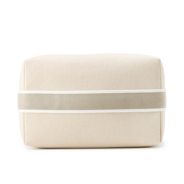 エルメス ポーチ ブリッド・ア・ブラックGM ベージュ/シルバー金具 キャンバス HERMES バッグ 小物入れ