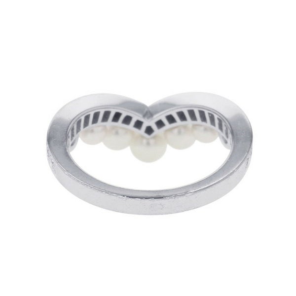 ショーメ リング ジョゼフィーヌ エグレット K18WG ダイヤ27P 計0.40ct/養殖アコヤパール5P リングサイズ50 083292