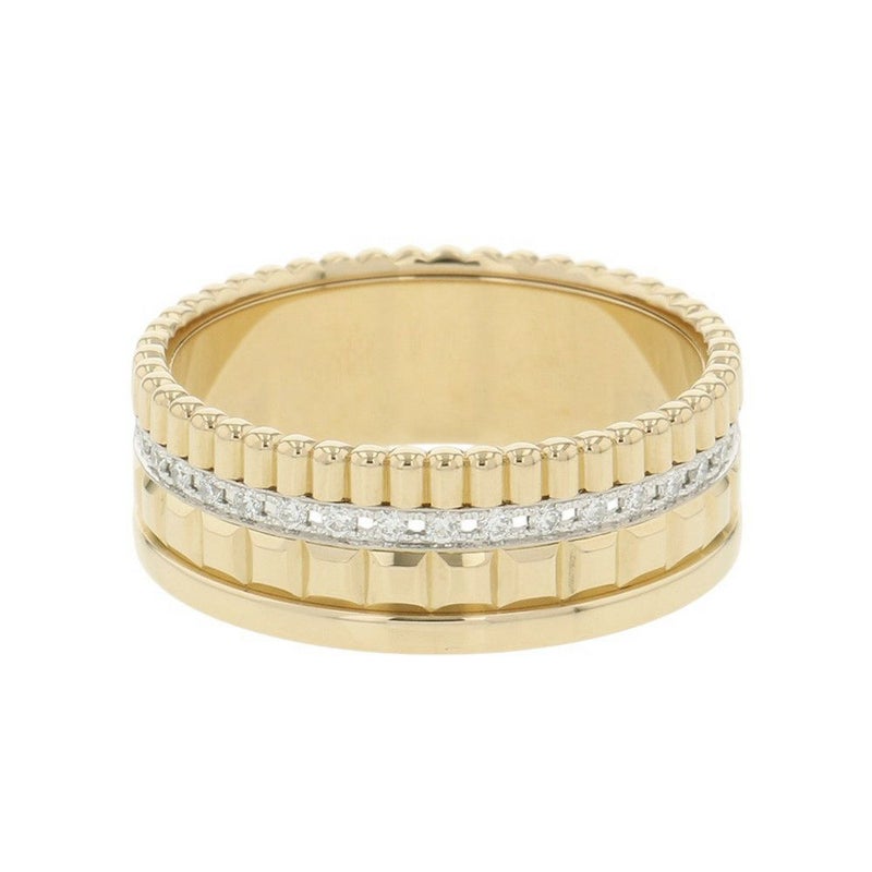 ブシュロン リング キャトル ラディアント ダイヤ スモール ダイヤモンド 33P 計約0.24ct K18YG リングサイズ57 JRG02487