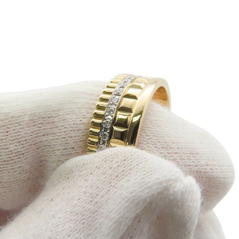 ブシュロン リング キャトル ラディアント ダイヤ スモール ダイヤモンド 33P 計約0.24ct K18YG リングサイズ57 JRG02487