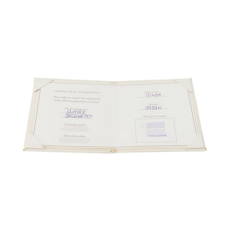 ブシュロン リング キャトル ラディアント ダイヤ スモール ダイヤモンド 33P 計約0.24ct K18YG リングサイズ57 JRG02487