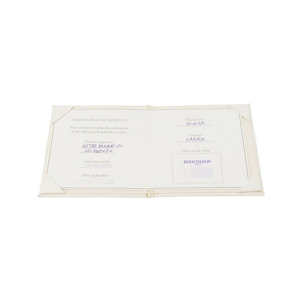 ブシュロン リング キャトル ラディアント ソリテール ダイヤ リング K18YG/K18WG リングサイズ52 JSL00084