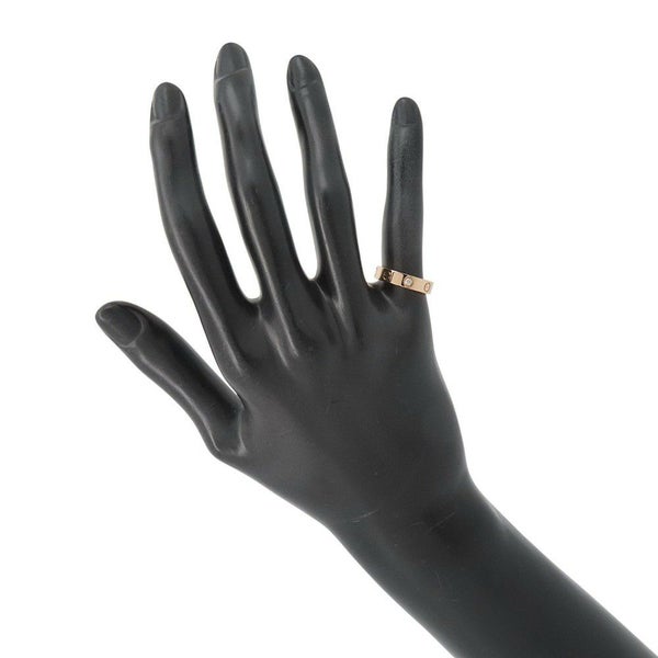 カルティエ リング LOVE リング SM スモールモデル ダイヤモンド 1P 0.02ct K18PG サイズ48 B4050700