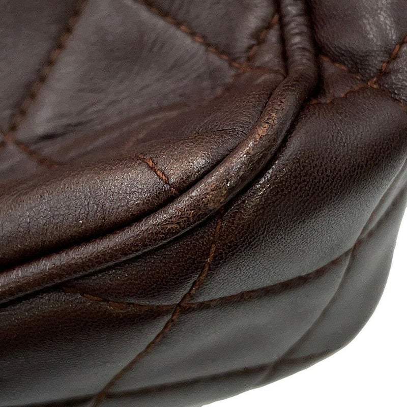 シャネル チェーンショルダーバッグ マトラッセ ココマーク タッセル ラムスキン CHANEL